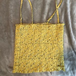 Yellow John galt cropped tank top